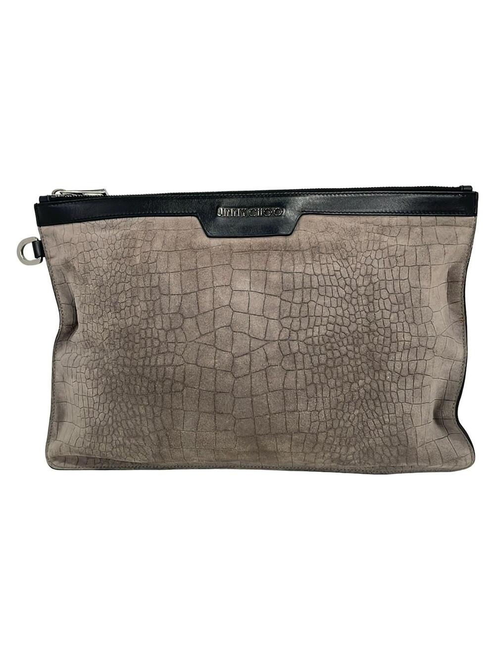 Jimmy Choo - Gray Beige Black Leather #288690J13B